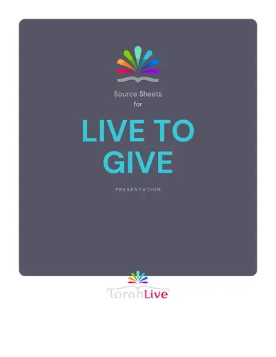 Live to Give source sheet — page 3