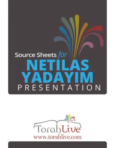 Netilas Yadayim source sheet — page 3