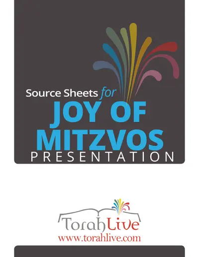 Joy of Mitzvos source sheet — page 3