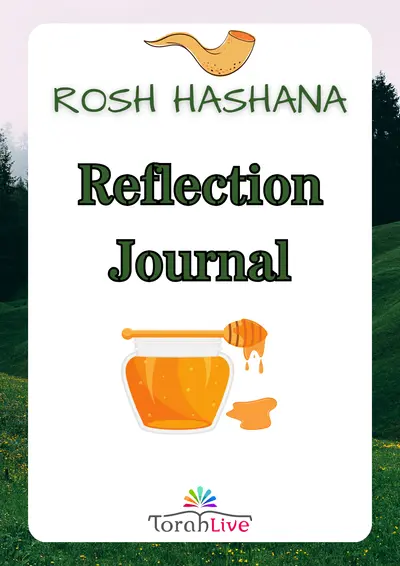 Rosh Hashana Reflection Journal