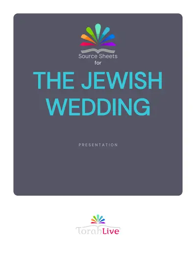 The Jewish Wedding source sheet — page 3
