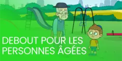 Debout pour les personnes âgées