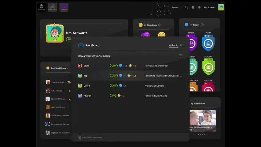 Kid profile setup preview