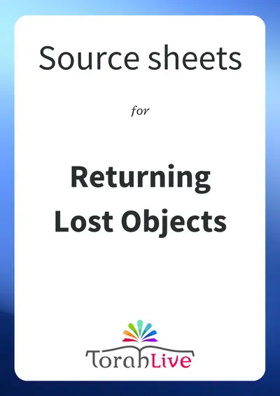 Returning Lost Objects source sheet — page 3