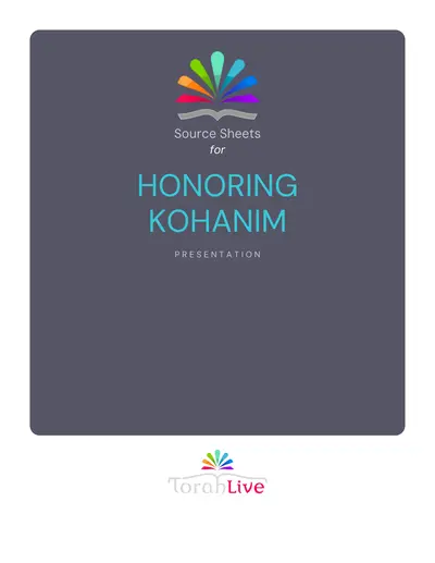 Kohanim source sheet — page 3