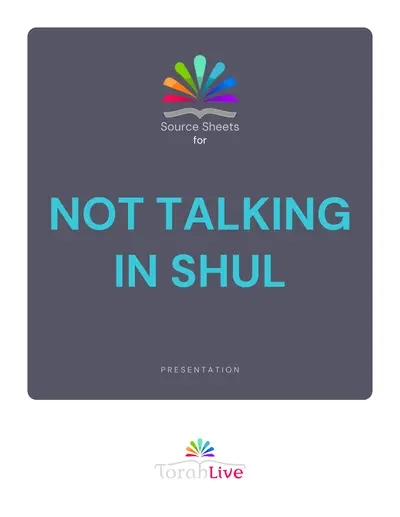 Not Talking in Shul source sheet — page 3