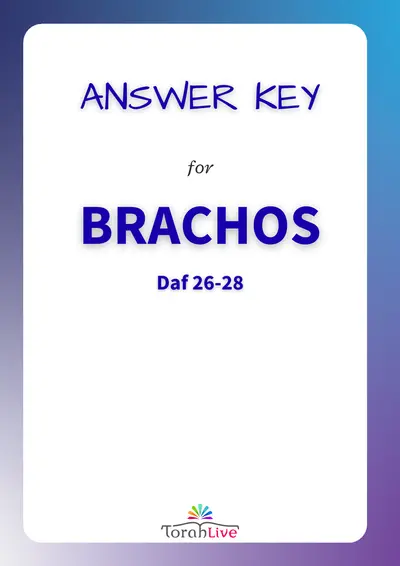 Answer Key Brachos Student Workbook