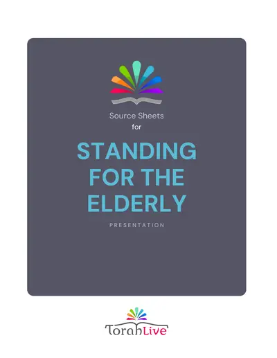 Standing for the Elderly source sheet — page 3