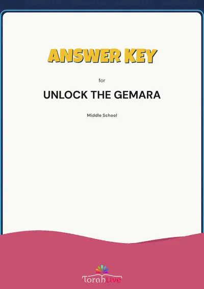Unlock the Gemara Answer Key